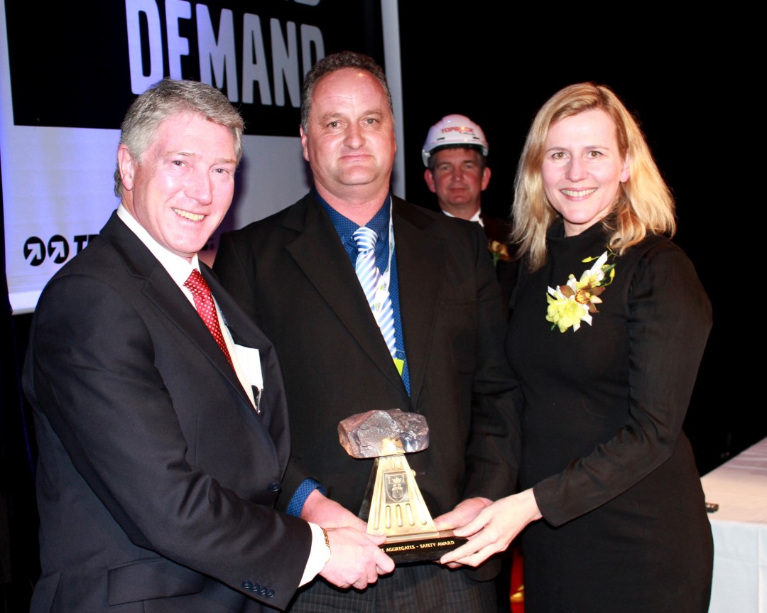 2014 - Winstone Aggregates Safety Award - Institute of Quarrying